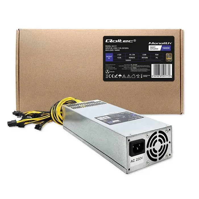 Qoltec 50177 PCI-E power supply Smart 1600W | 80 Plus Gold - Data mining - Cases power supplyZDL-OBU<<<Power supplies