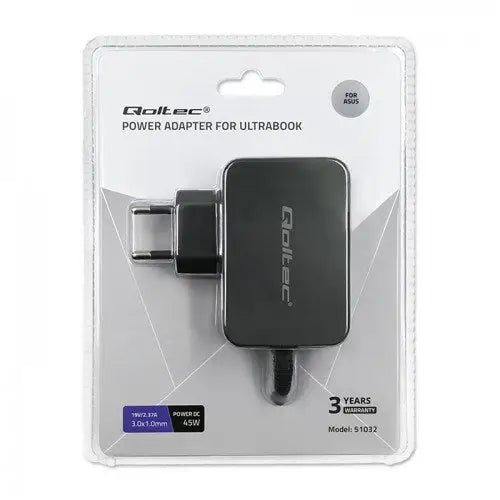Qoltec 51032 power adapter/inverter Indoor 45 W Black - Power supplies for laptopsZDL-NOT<<<Power supplies
