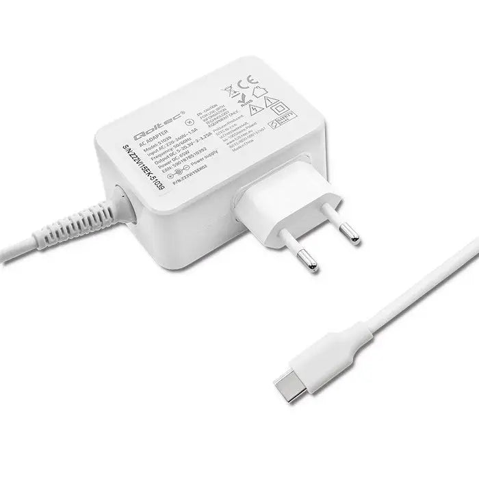 Qoltec 51039 power adapter/inverter Indoor 65 W White - Power supplies and CCTVZCC-ZAS<<<Power supplyZCC<<<ActionPL