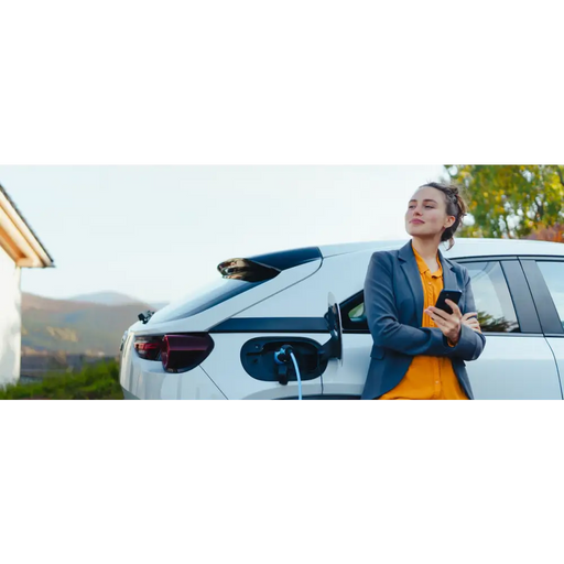 Qoltec 52465 Mobile charger for EV 2-in-1 Type2 with regulation | 3.5kW | 230V | LCD | Portable | Wallbox | 5m - Mobile