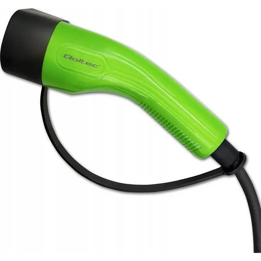 Qoltec Mobile EV Charger with 2-in-1 Type 2 SCHUKO 3.5kW 230V LCD Portable Wallbox 5m - Mobile