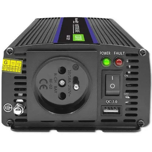 Qoltec Monolith power adapter/inverter Auto/Indoor 600 W Black - ConvertersZSA-PRZ<<<Car power supplyZSA<<<ActionPL