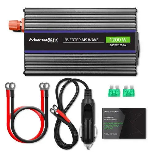 Qoltec Monolith power adapter/inverter Auto/Indoor 600 W Black - ConvertersZSA-PRZ<<<Car power supplyZSA<<<ActionPL