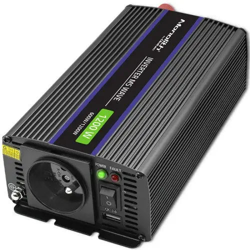 Qoltec Monolith power adapter/inverter Auto/Indoor 600 W Black - ConvertersZSA-PRZ<<<Car power supplyZSA<<<ActionPL