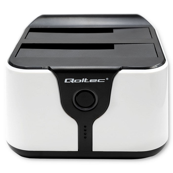 Qoltec 50309 HDD SSD 2.5" 3.5" docking station | SATA III | USB 3.0 | Super speed 5Gb/s | with Clonning function