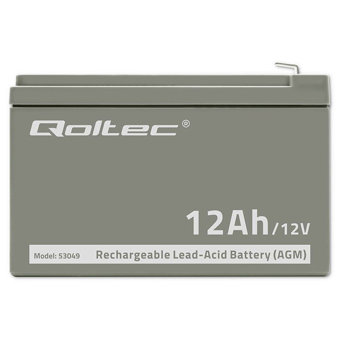 Qoltec 53049 AGM battery | 12V |  12Ah