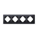 QUAD HORIZONTAL FRAME VF-BNFR4H-BG BINERA VIDEX - GRAPHITE - Ключове контакти димери и