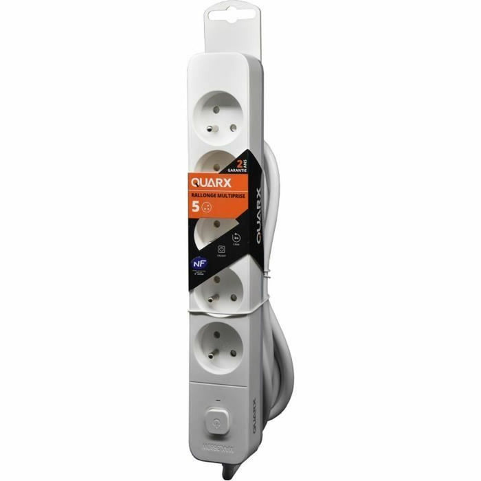 Power Socket - 5 sockets with Switch QUARX (3 m)