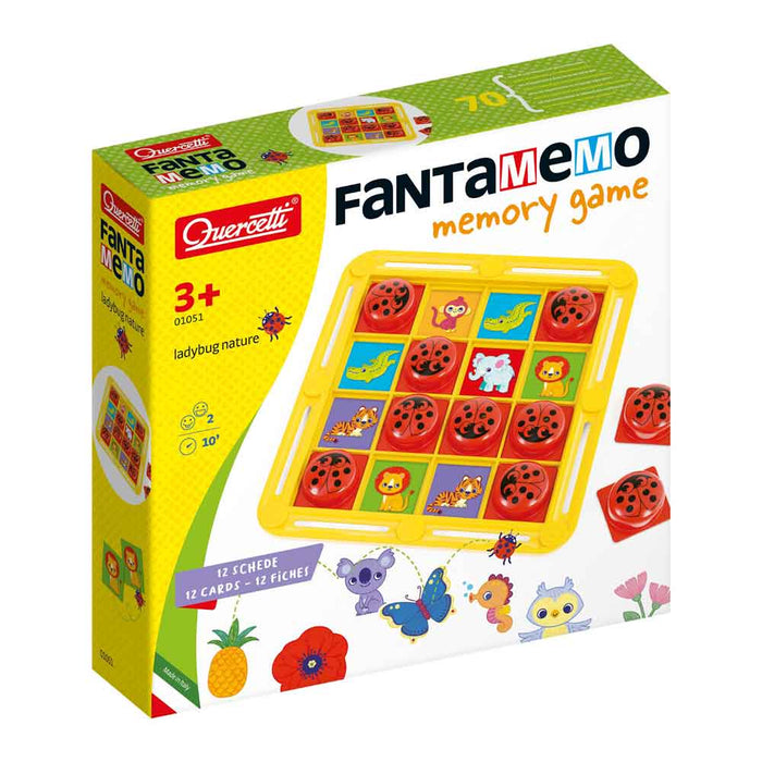Детска игра за памет Quercetti - Fantamemo, калинка