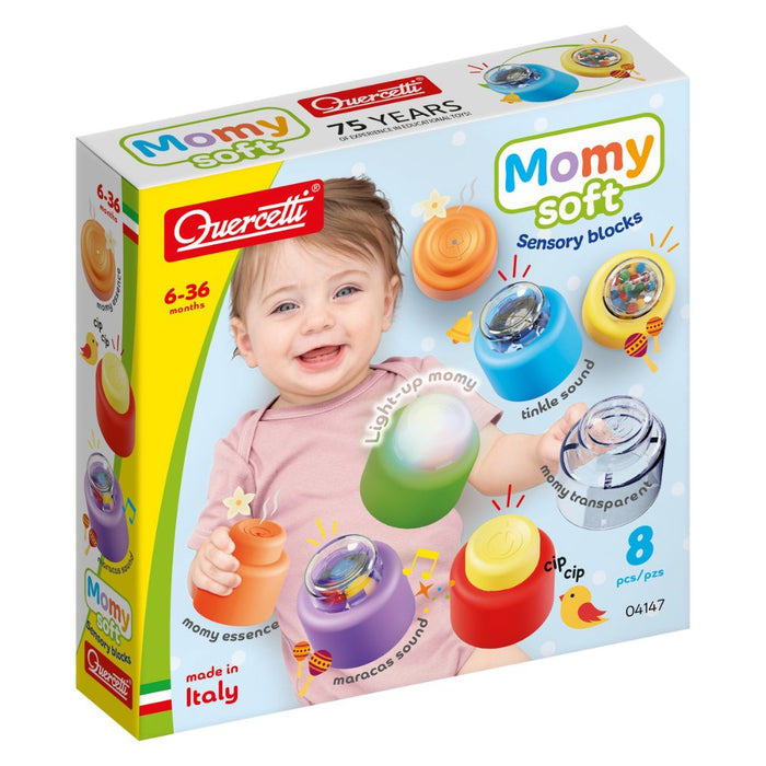 QUERCETTI Constructor Momy Soft Sensory Blocks Discovery 8h.