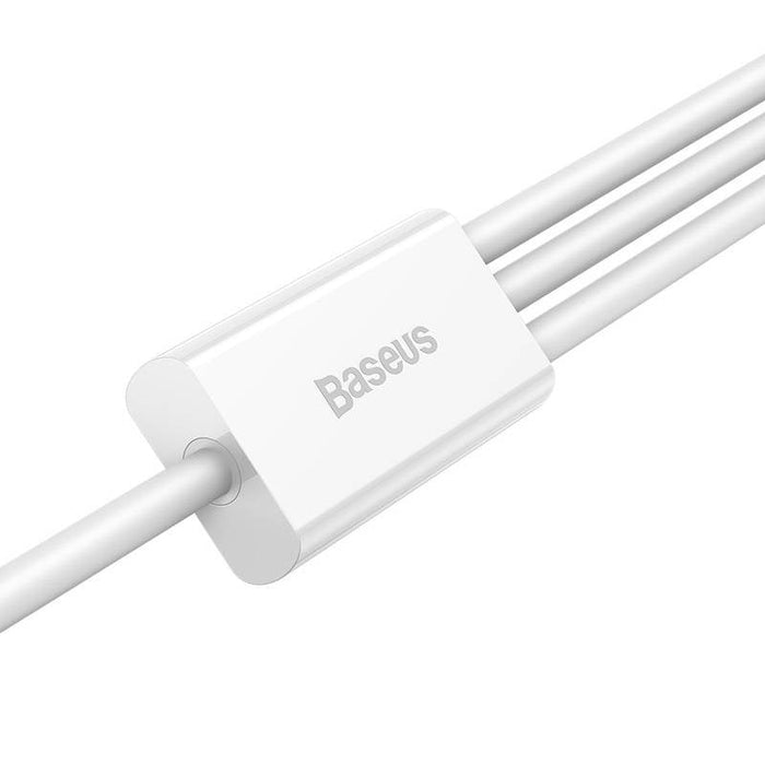 Quick Charge USB to M + L + C Baseus Superior Data 3.5A 1m (White) - Combo Cables<<<USB cables<<<GSM