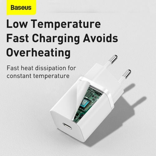 Quick Charger Baseus Super Si 1C 30W (white) - Travel Charger<<<Accessories<<<Основна<<<DunaXML&&&mains