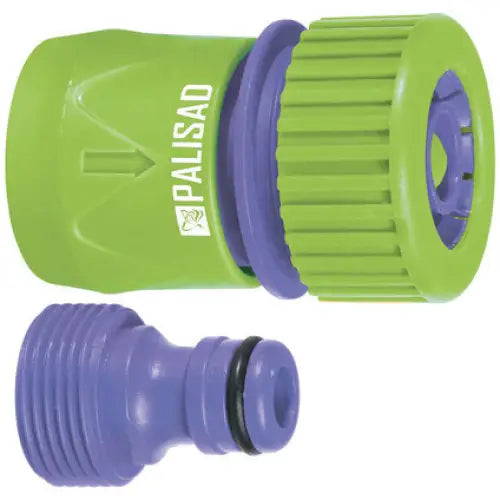 QUICK COUPLING WITH STOP VALVE FOR HOSE 3/4’’ PALISAD 657558 - Оборудване напояване<<<Напояване<<<Градина<<<Praktiker