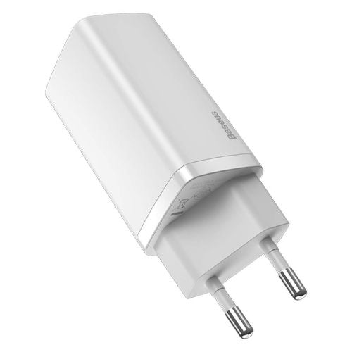 Quick Travel Charger Baseus GaN2 Lite USB + C 65W EU (white) - Travel Charger<<<Accessories<<<Основна<<<DunaXML&&&Cell