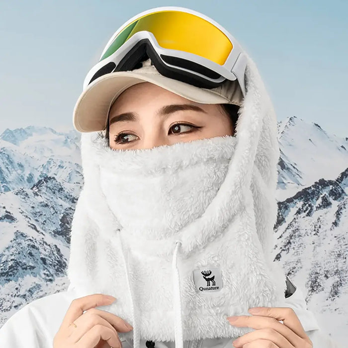 Qunature Arctic Velvet Ski Balaclava Size L - White - Sport products<<<HurtelXML