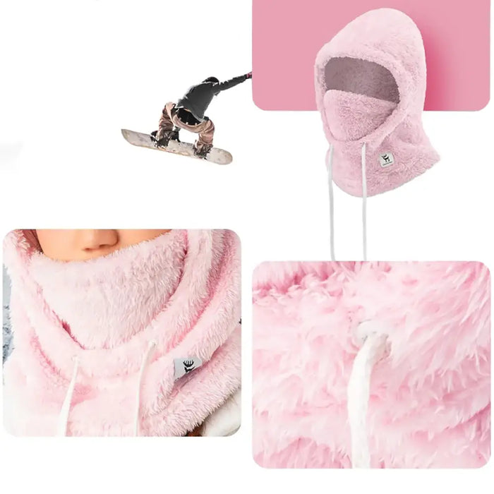 Qunature Arctic Velvet Ski Balaclava Size M - Pink - Sport products<<<HurtelXML