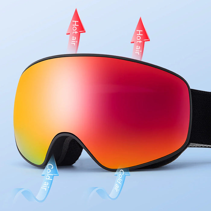 Qunature Black Ski Goggles Kids (Size M/L) - Black - Sport products<<<HurtelXML