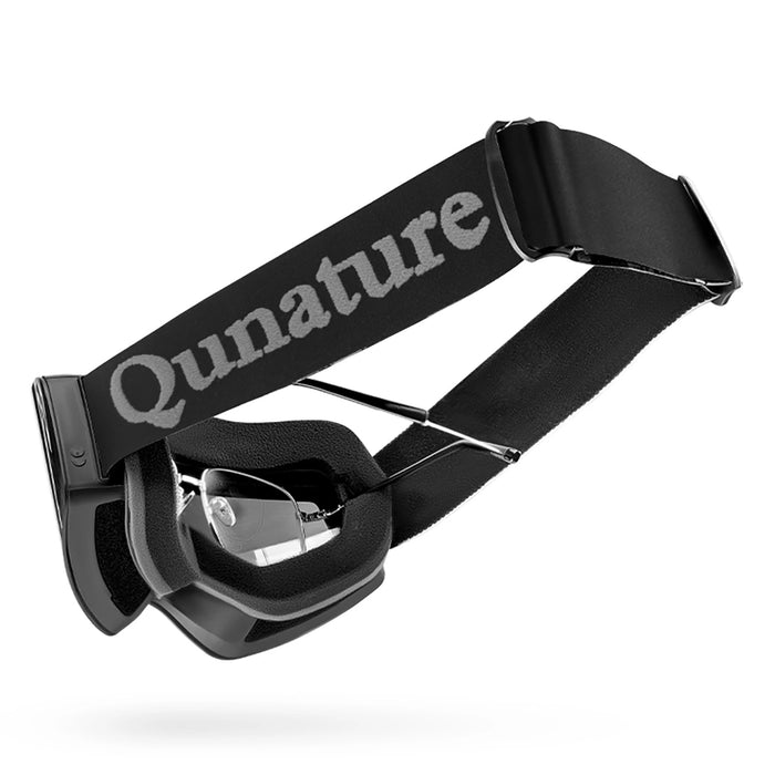 Qunature Black Frameless Ski Goggles - Black