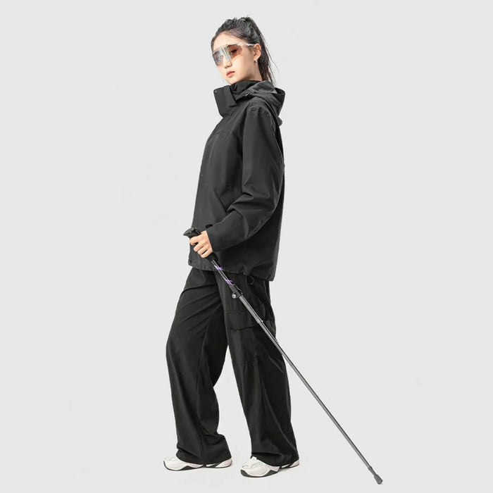 Qunature Nordic Walking Trekking Pole Aluminum 110 - 130 cm 1 pc. - Purple