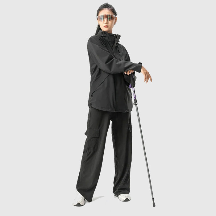 Qunature Nordic Walking Trekking Pole Aluminum 110 - 130 cm 1 pc. - Purple