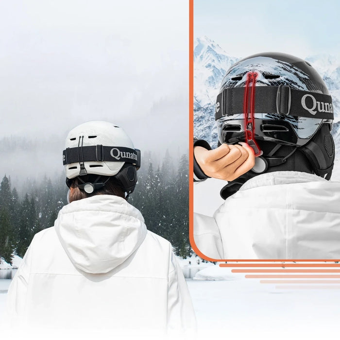 Qunature 10130003003 Ski Helmet with Earmuffs for Snowboard 58-61 cm - Black