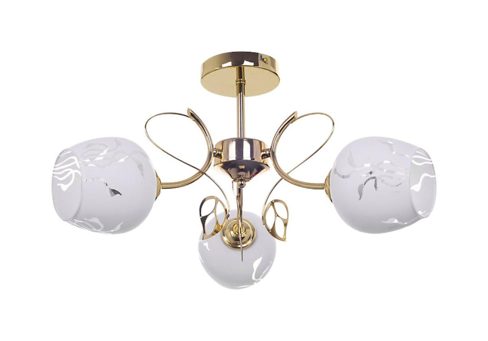 CEILING FAUNA E27 3X40W GOLD