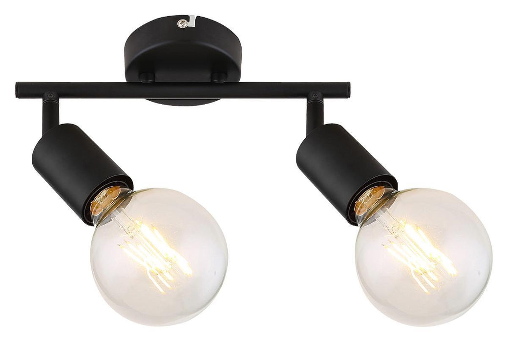 SPOT LAMAR 2xE27 MAX40W BLACK MAT