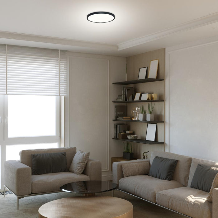 LED CEILING PAULOS 24W D30CM BLACK