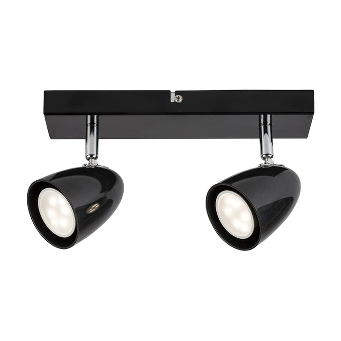 SPOT 2XGU10 BLACK RABALUX PERICO