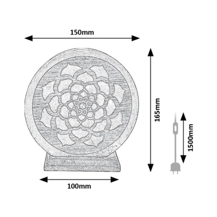 SALT LAMP E14 15W RABALUX MANDALI