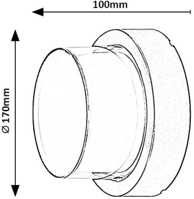 LED OUTDOOR LUMINAIRE 10W CIRCLE DURBE