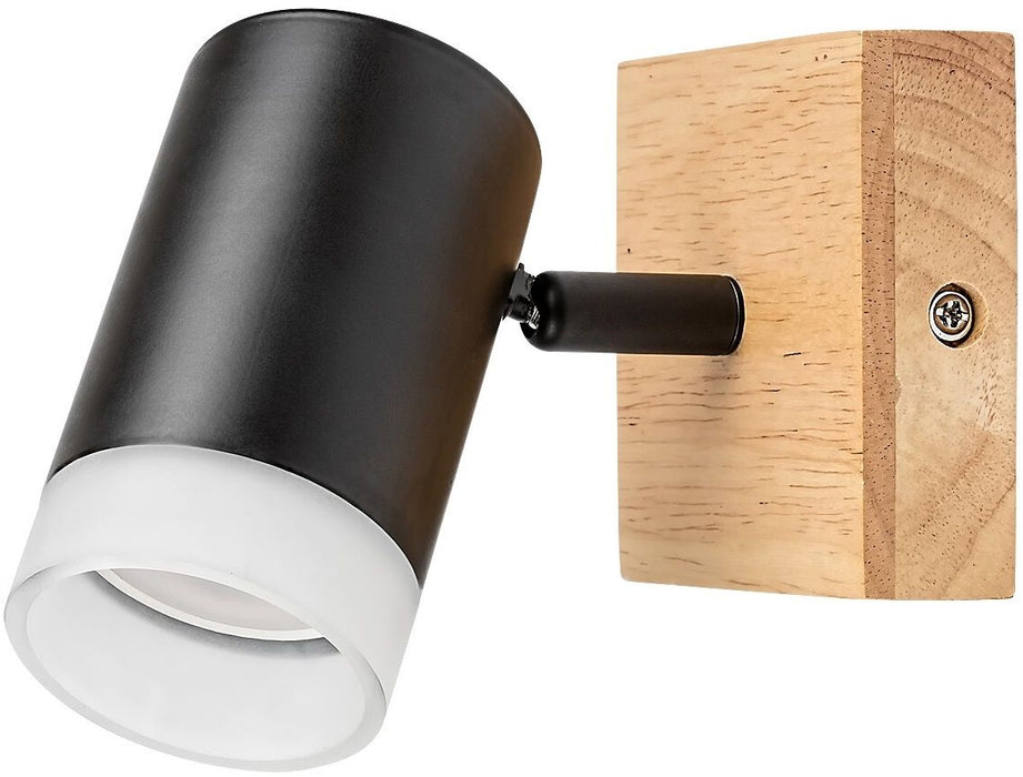 WALL GU10 BLACK/WOOD RABALUX TORAS