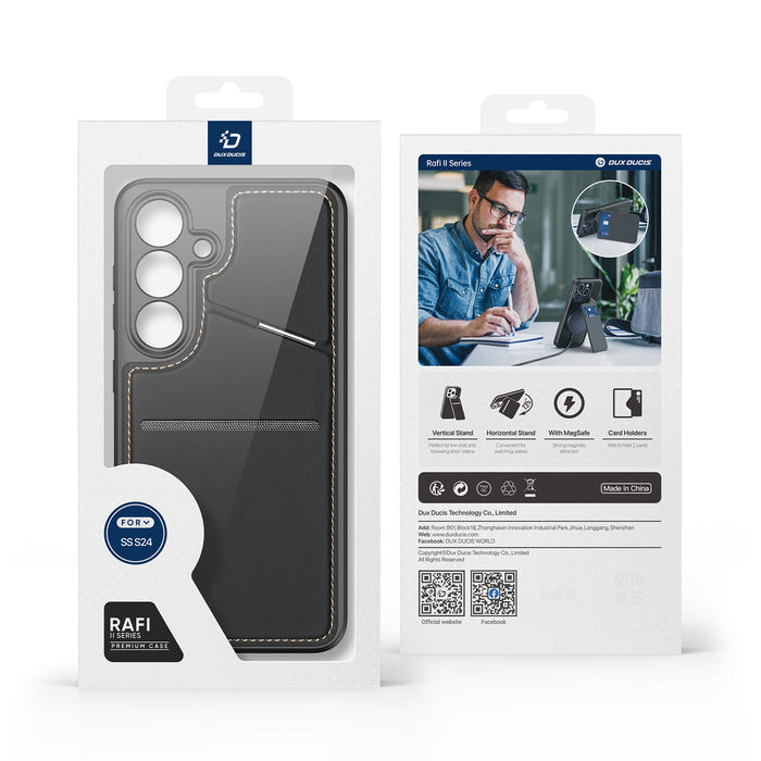 Rafi II Mag case for Samsung S24 - Black - Cell phone cases and covers<<<HurtelXML