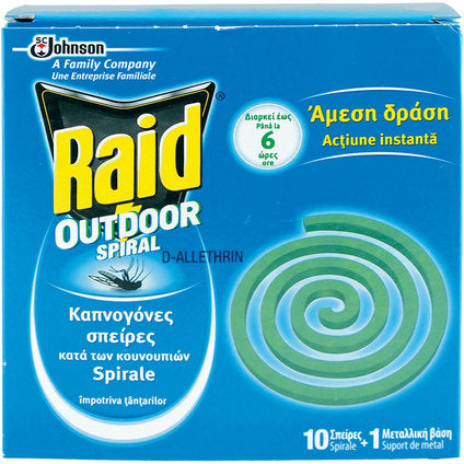 SPIRALS AGAINST MOSQUITO RAID