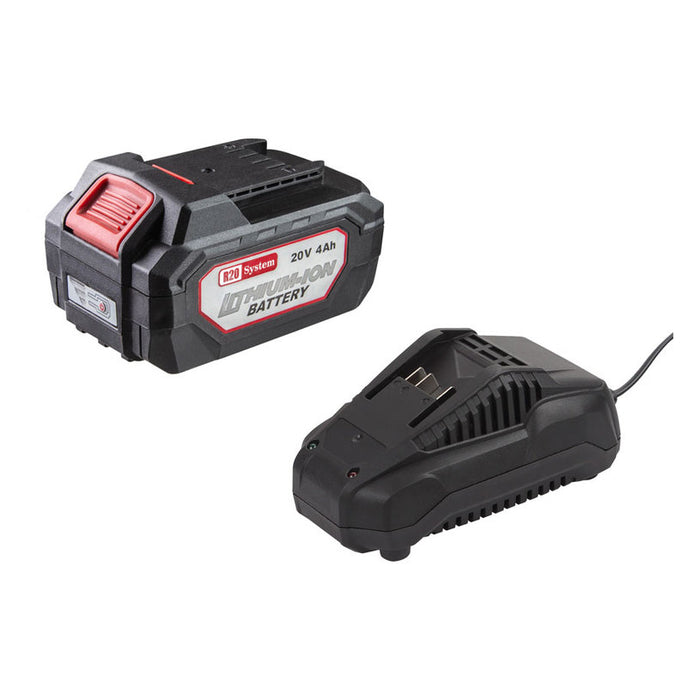 АКУМУЛАТОРНА БАТЕРИЯ И ЗАРЯДНО УСТРОЙСТВО 20 V 4 AH RAIDER PRO R20 SYSTEM RDP-R20
