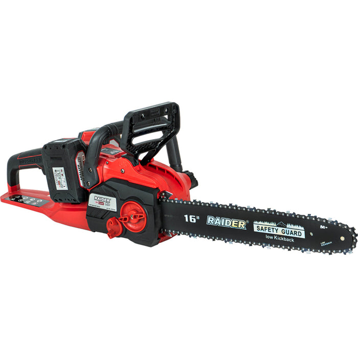 CORDLESS CHAINSAW RAIDER PRO RDP-SBCS20 40 V, NUMBER OF BATTERIES 2, 4.00 Ah, BAR LENGTH 40.00 cm