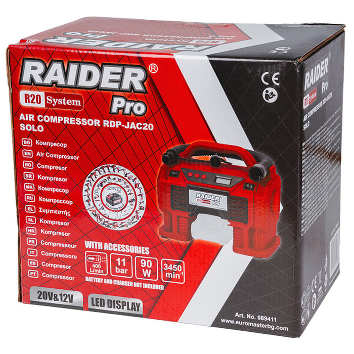 BATTERY COMPRESSOR HYBRID RAIDER PRO RDP-JAC20