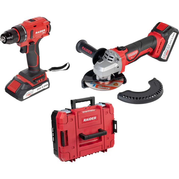 BATTERY SET RAIDER PRO RDP-PBCDI20&SPAG20 20 V, NUMBER OF BATTERIES 2, 2.00 Ah, CASE