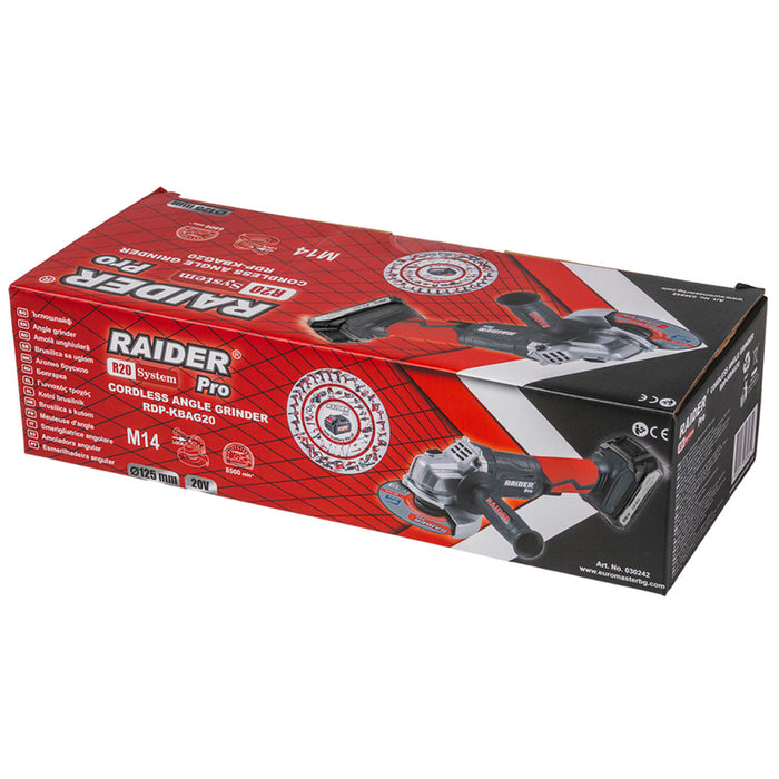 CORDLESS ANGLE GRINDER RAIDER PRO RDP-KBAG20