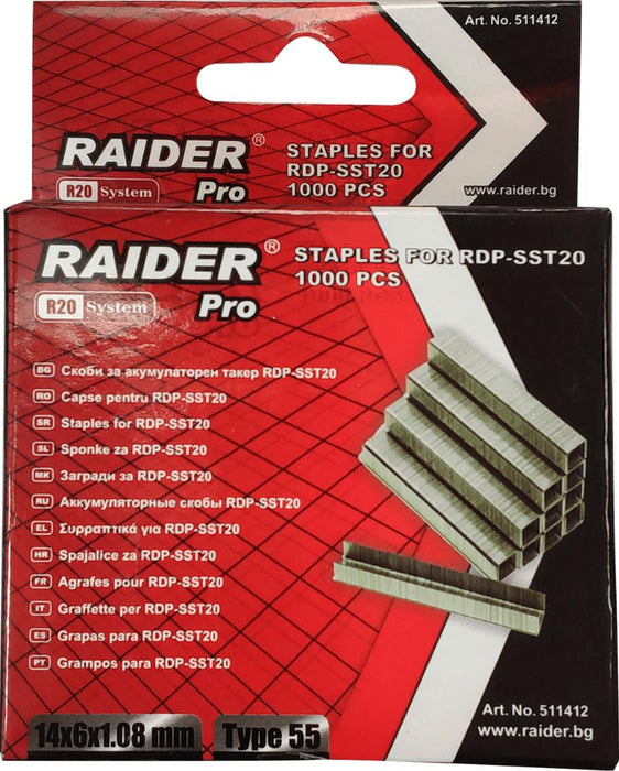 CLAMPS FOR TAKER 55X14MM RAIDERPRO 1000PCS