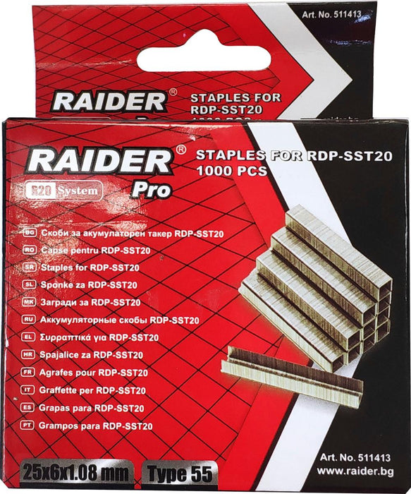 CLAMPS FOR TAKER 55X16MM RAIDERPRO 1000PCS