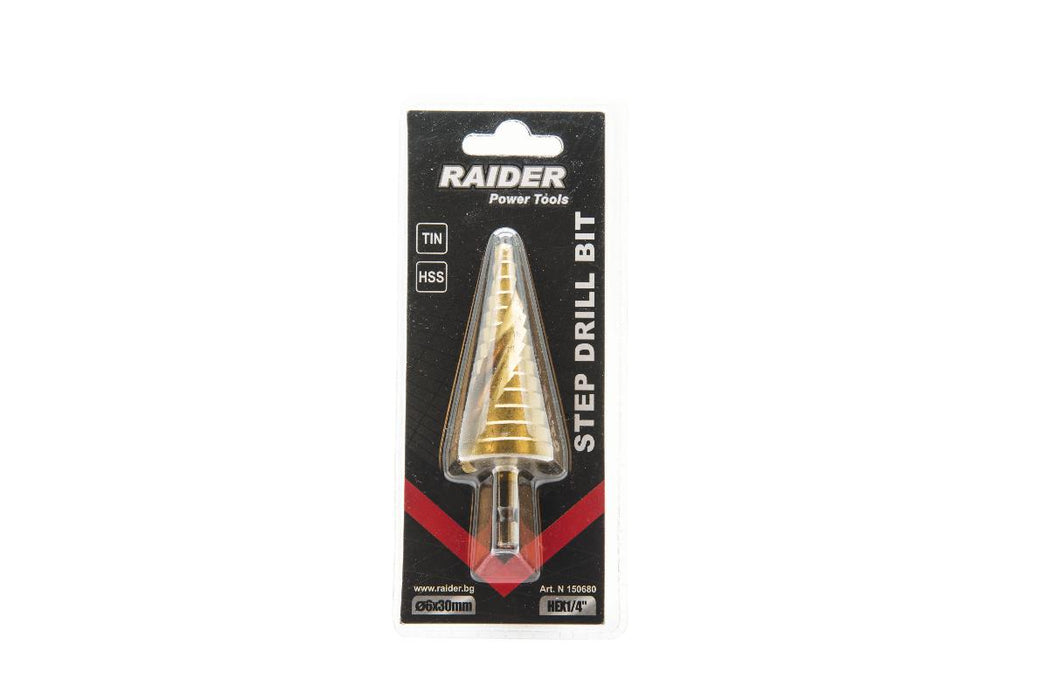 STEP DRILL HEX 1/4'' ?6-30 MM