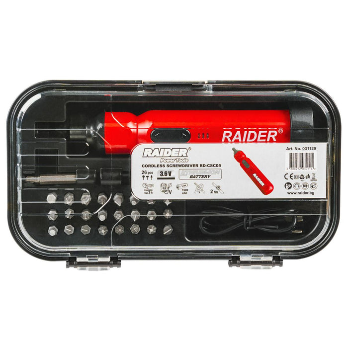 CORDLESS SCREWDRIVER 3.6V RD-CSC05