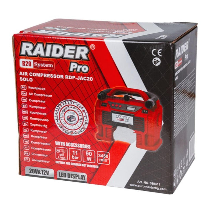 BATTERY COMPRESSOR HYBRID RAIDER PRO RDP-JAC20