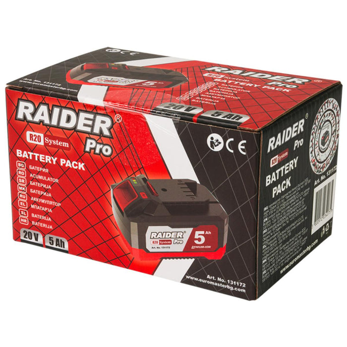 BATTERY 20 V 5 AH RDP-R20 SYSTEM RAIDER PRO