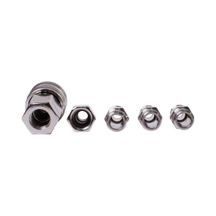 PNEUMATIC TIPS. QUICK CONNECTION 1/4" 5PCS KIT QC01 RAIDER