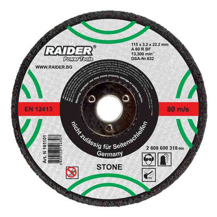 RAIDER NON-METAL CUTTING DISC 115x3.2x22.23