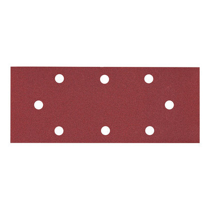 SANDING PADS FOR VIBROSE GRINDERS 93X230 MM P80 8 HOLES 10 PCS RAIDER