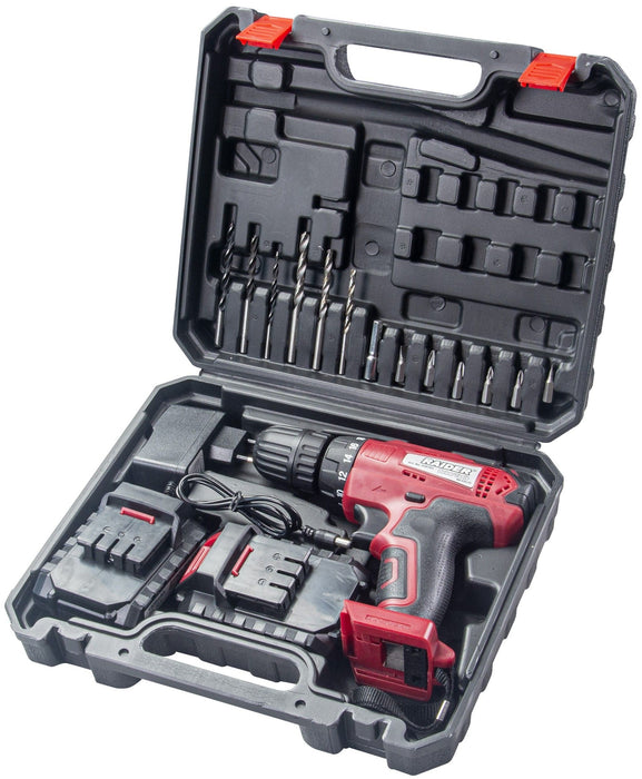 BATTERY DRILL RAIDER RD-CDL34 12 V, 24.00 nm, NUMBER OF BATTERIES 2, 1.50 Ah, SUITCASE