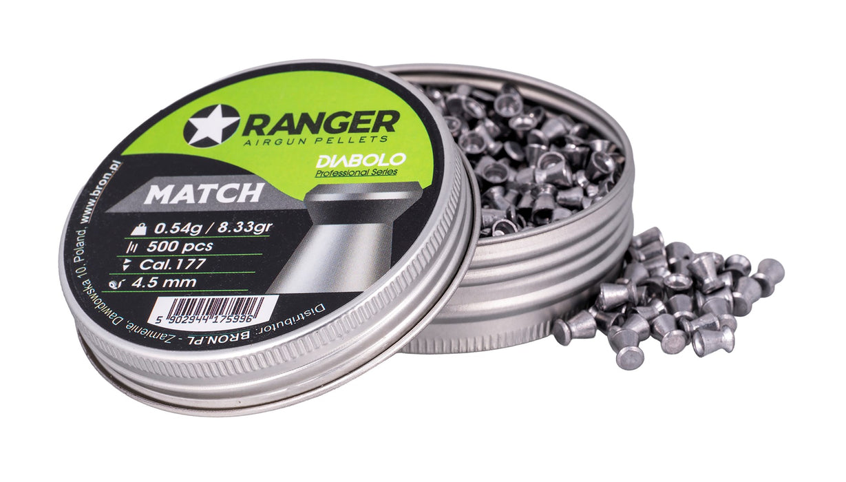 4.5 mm RANGER Diabolo Professional Match flat 500 shot